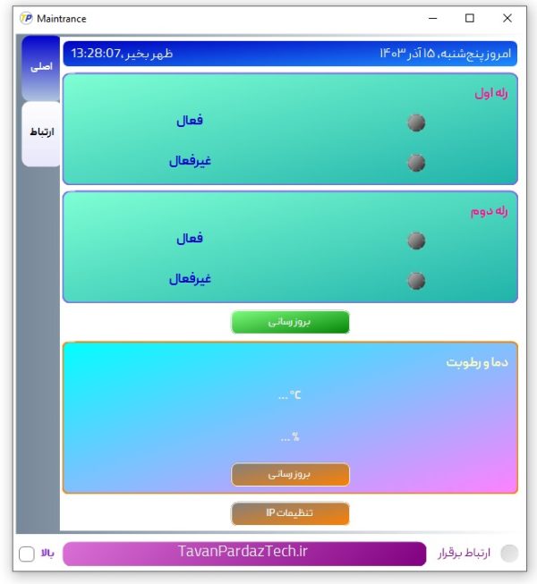 ماژول رله چند کاناله با قابلیت اتصال از طریق LAN